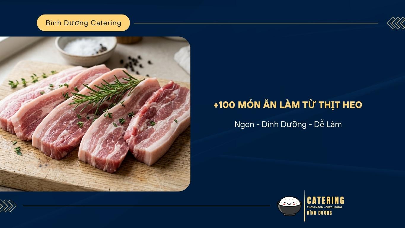 Món ăn làm từ thịt heo