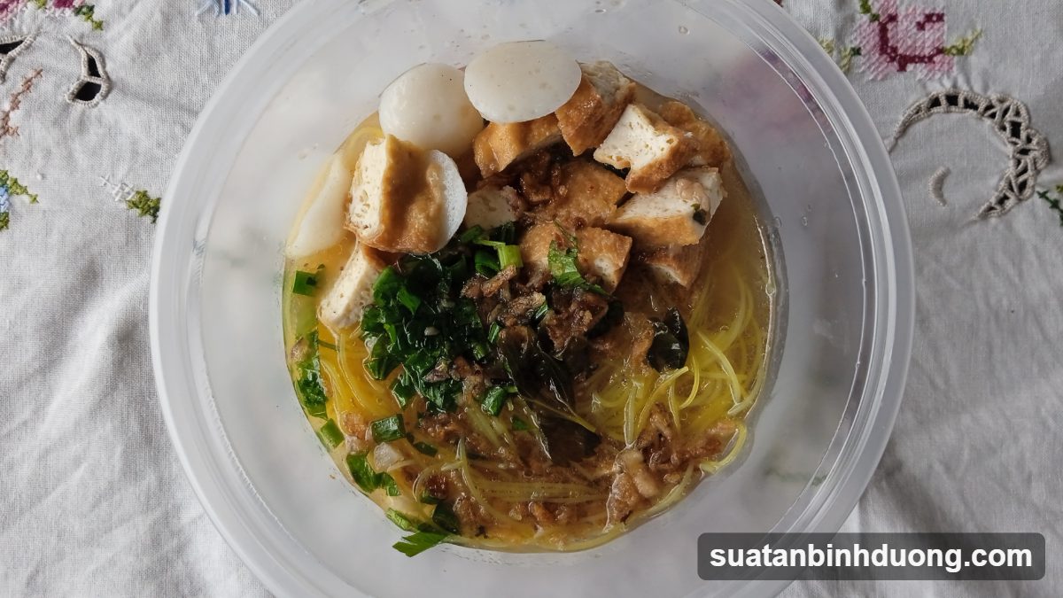 Bún mắm chay nước dùng ngọt thanh, thơm đậm – Bình Dương Catering