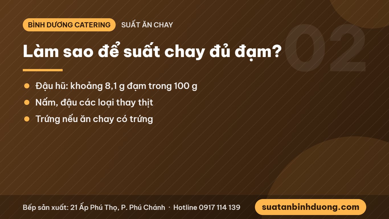 Nguồn đạm thực vật cho suất ăn chay công nhân